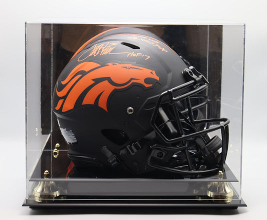 Terrell Davis Denver Broncos Autographed Pro Speed Eclipse Helmet with Display Case