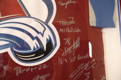 2022 Stanley Cup Champions Avalanche Autographed Jersey Inscribed Framed(Fanatics COA)