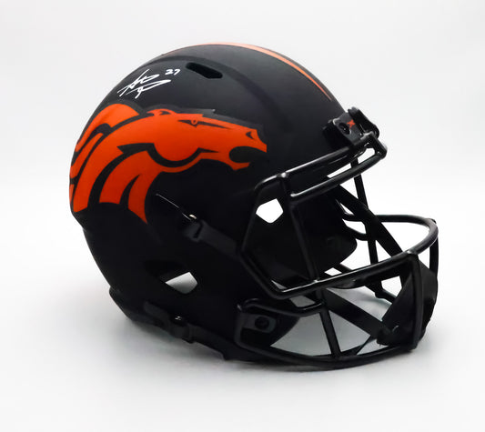 Steve Atwater Autographed Broncos Replica Eclipse Helmet