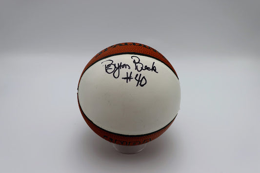 Byron Beck Autographed mini basketball