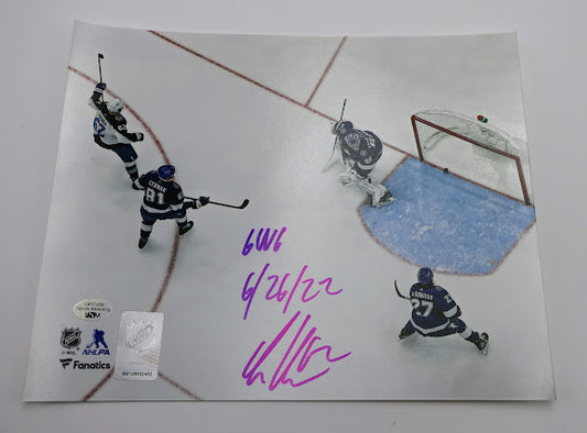 Artturi Lehkonen Autographed Avs 8x10 GWG Stanley Cup Final Inscribed