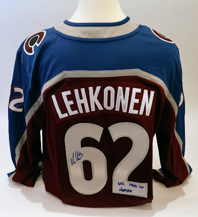 Artturi Lehkonen Autographed Jersey Inscribed "22 Stanley Cup Champion" Version 2