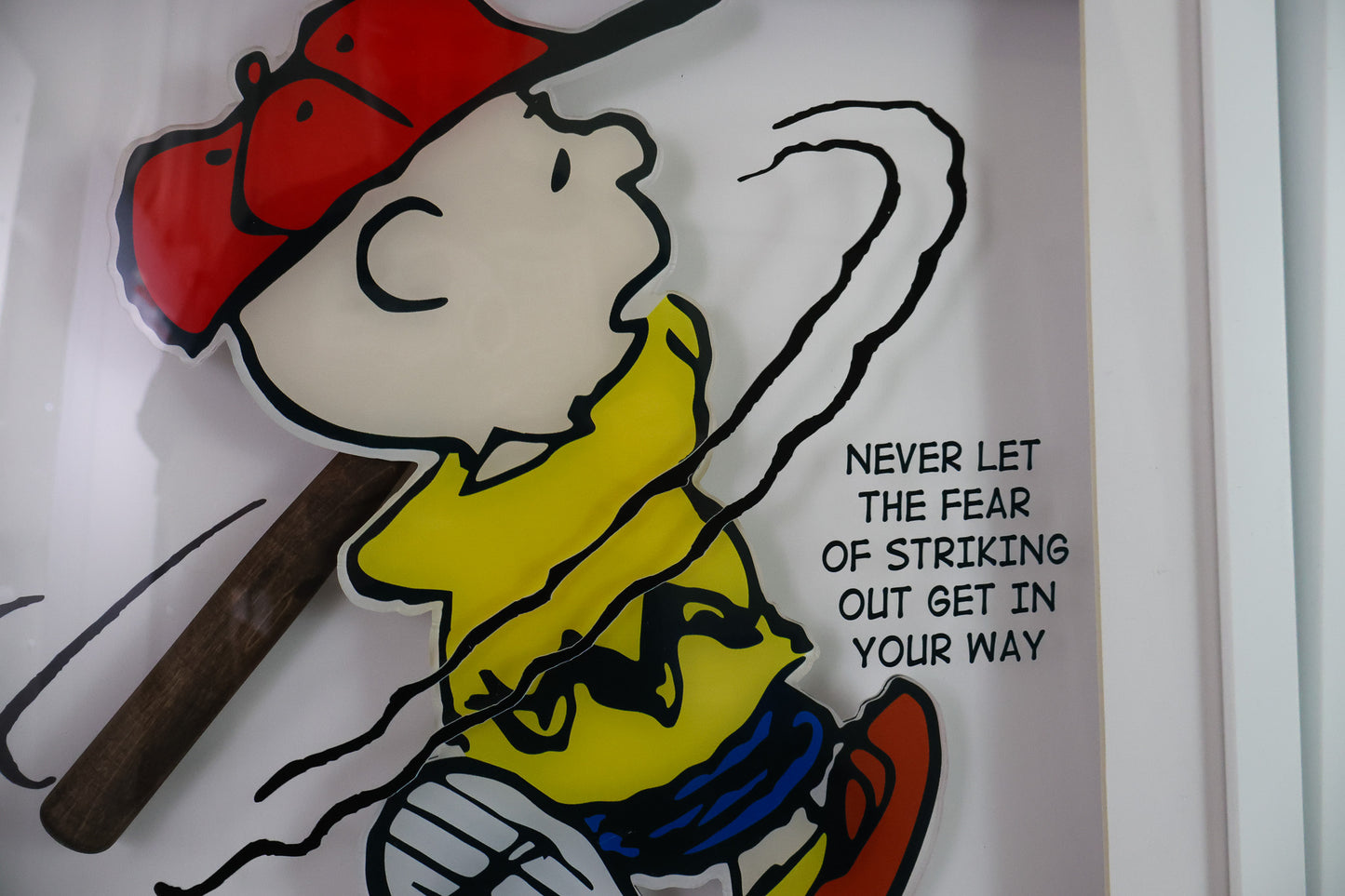 Charlie Brown & Snoopy Baseball Framed Set