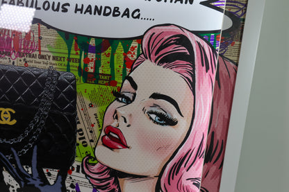 Handbag Framed Pop Art
