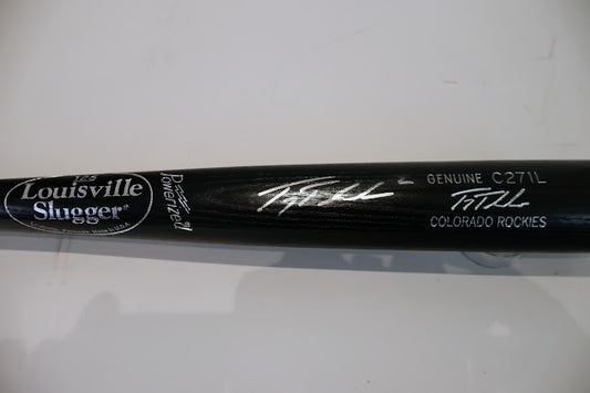 Troy Tulowitzki Autographed Louisville Slugger Bat