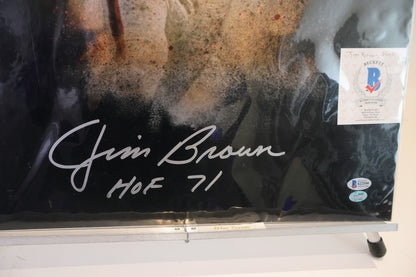 Jim Brown "HOF 71" Cleveland Browns Autographed 16X20 Photo