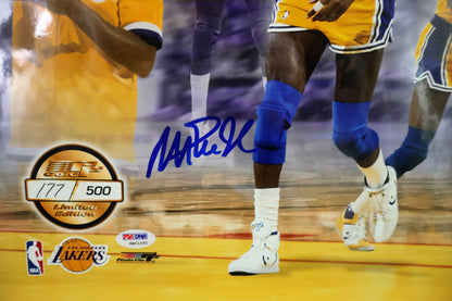 Ervin Magic Johnson Los Angeles Lakers 16X20 Photo