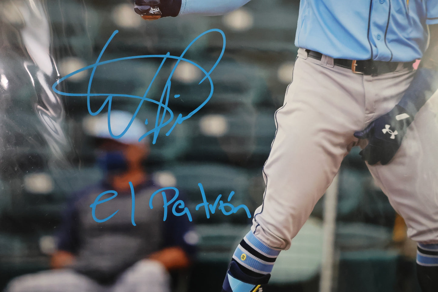 Wander Franco Autographed Tampa Bay Rays 16X20 Photo