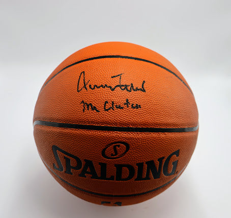 Jerry West Autographed Basketball Inscribed "Mr Clutch " PSA