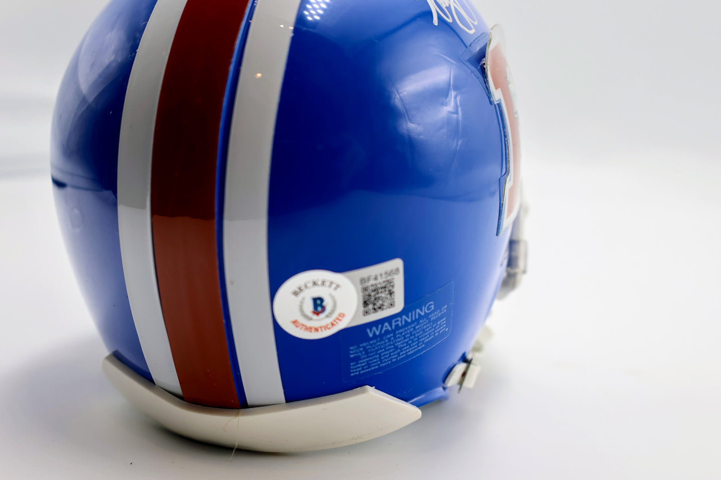 Gary Zimmerman Autographed Denver Broncos Mini Helmet Beckett