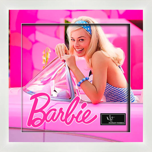Margot Robbie "Barbie" Laser Engraved Signature Framed Artwork - Latitude Sports Marketing