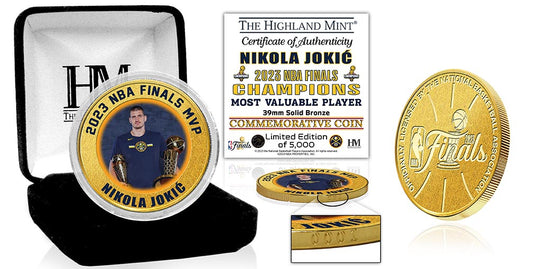 Denver Nuggets NBA Finals 2023 MVP Nikola Jokic Bronze Coin - Latitude Sports Marketing