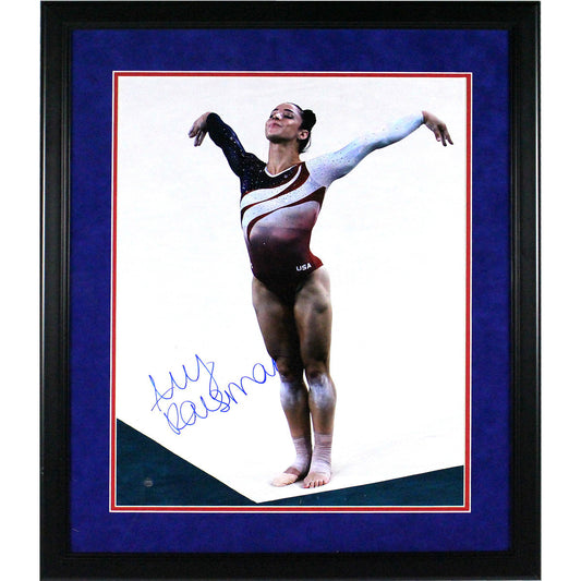Aly Raisman Team USA Autographed 16"x20" Framed Photo - Latitude Sports Marketing