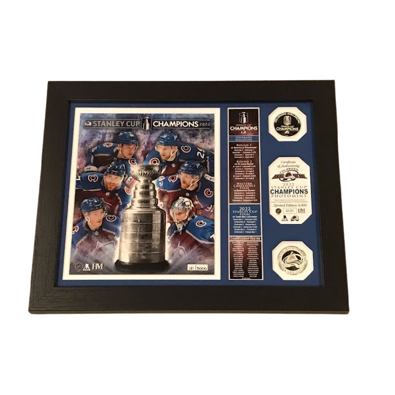 Colorado Avalanche 2022 Stanley Cup Champions Deluxe Silver Coin & Ticket  Collection