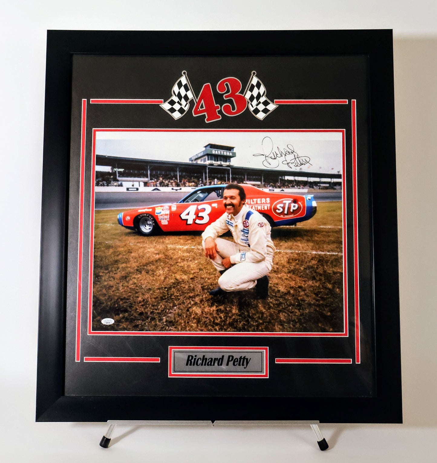 Richard Petty STP Racing Autographed 16"x20" Framed Photo