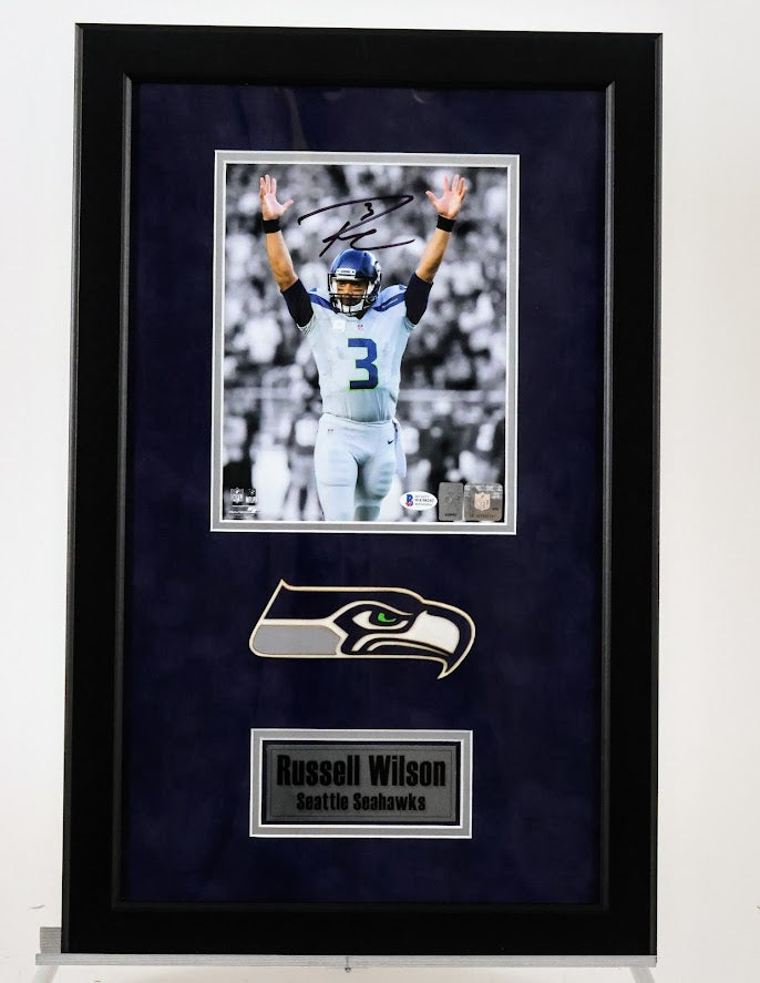 Russell Wilson Seattle Seahawks Autographed 8"x10" Framed Photo