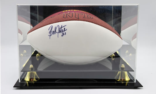 Bob Jeter Green Bay Packers Autographed Football - Latitude Sports Marketing