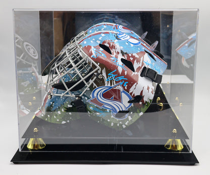 2022 Colorado Avalanche Stanley Cup Champions Autographed Franklin Mask (Fanatics COA) Limited Edition