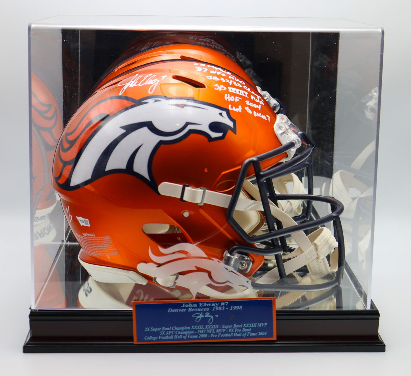 John Elway Denver Broncos Autographed Pro Helmet