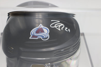 Nathan MacKinnon Colorado Avalanche Autographed Mini Helmet