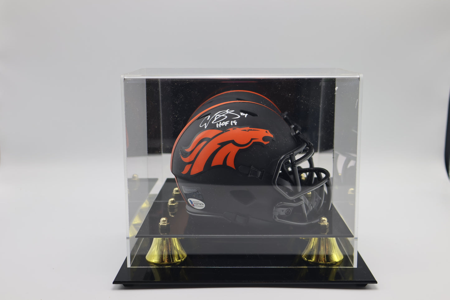 Champ Bailey Denver Broncos Autographed Mini Helmet
