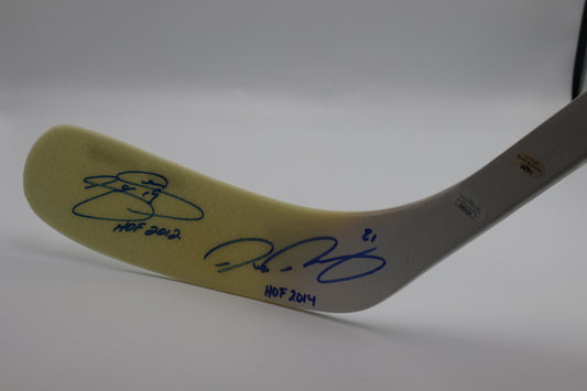 Joe Sakic & Peter Forsberg Colorado Avalanche Autographed Hockey Stick