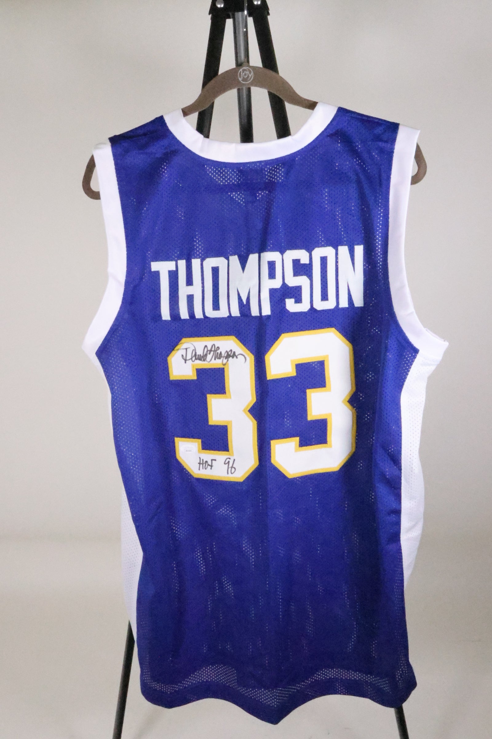 David Thompson Denver Nuggets Autographed Jersey - Latitude Sports Marketing