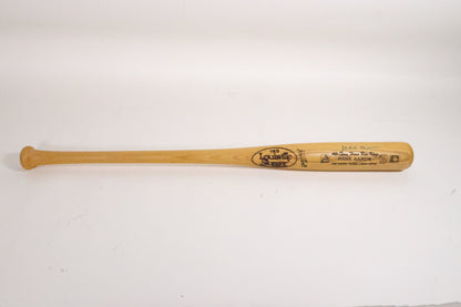 Hank Aaron Atlanta Braves Autographed Baseball Bat