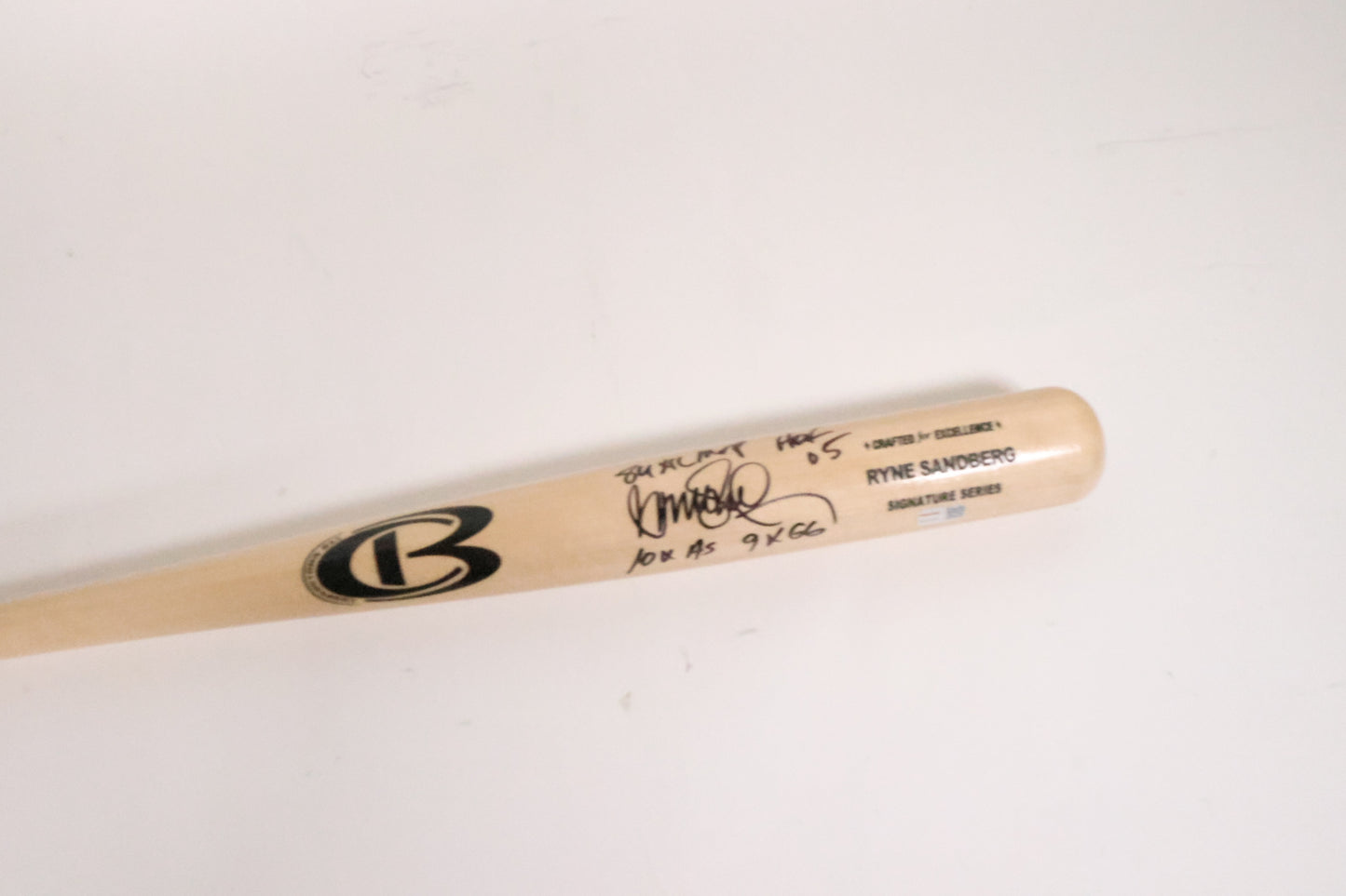 Ryne Sandberg Chicago Cubs Autographed Baseball Bat