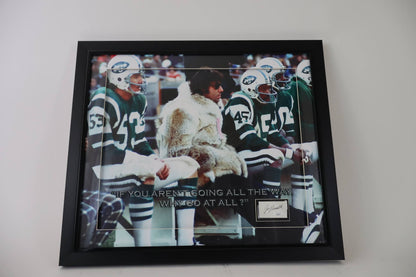 Joe Namath New York Jets Autographed Shadowbox