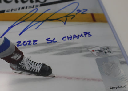 Gabriel Landeskog Colorado Avalanche Autographed 8"x10" Photo inscribed "2022 SC Champs"