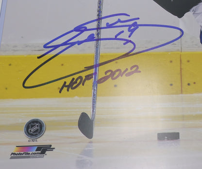Joe Sakic Colorado Avalanche Autographed 8"x10" Photo Inscribed "HOF 2012"