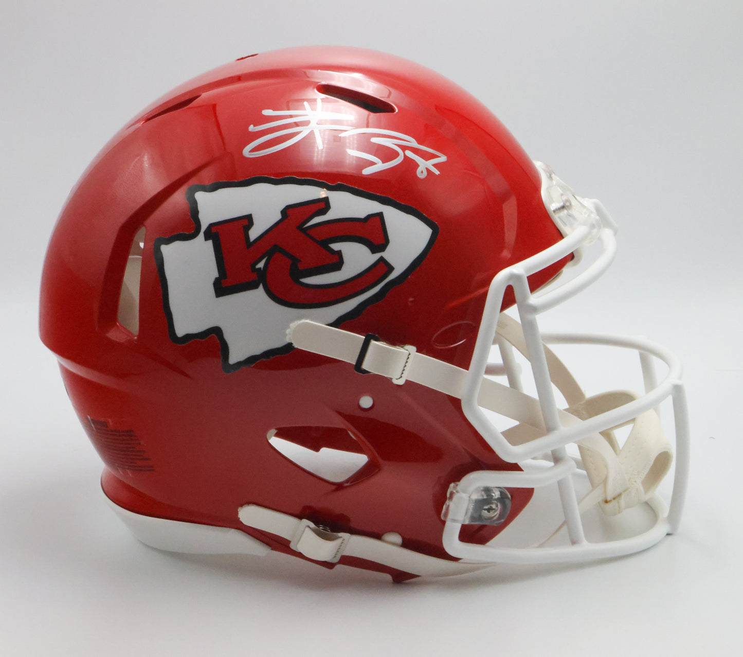 Travis Kelce Kansas City Chiefs Autogrpahed Pro Helmet