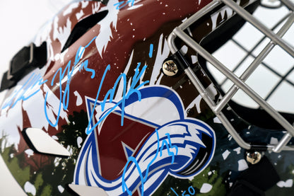 Team Signed Colorado Avalanche Replica Helmet