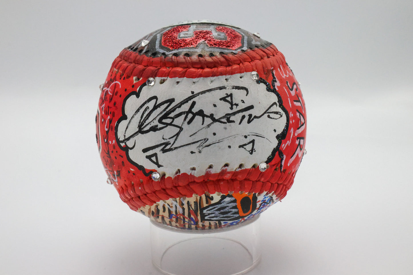 Michael Jordan Autographed Fazino art ball Upper Deck Holo