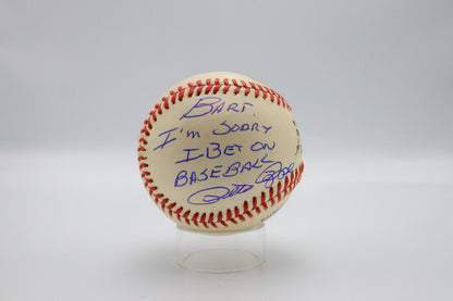 Pete Rose Autographed Baseball "I'm sorry for betting on baseball"