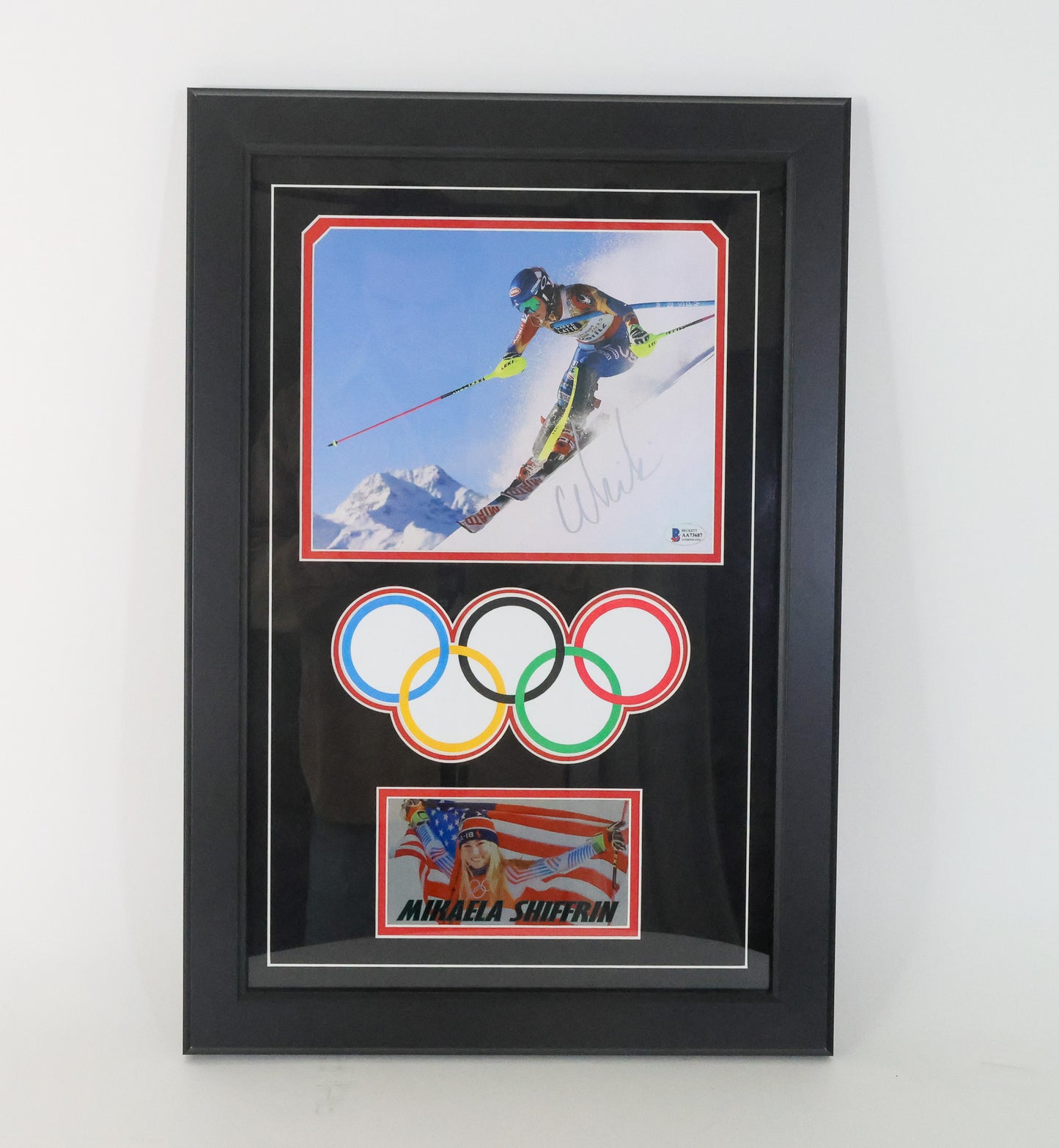 Makaela Shiffrin Autographed Olympics 8X10 Frame