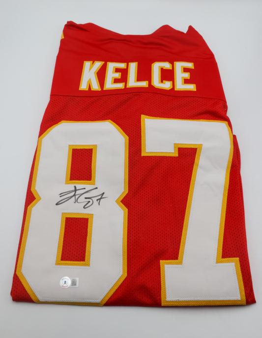 Travis Kelce Autographed Kansas City Chiefs Autographed Home Jersey
