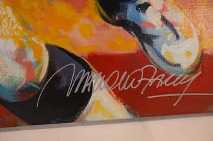 Tim Tebow  Denver Broncos Giclee  on Canvas Vertical signed by artist Malcom Farley