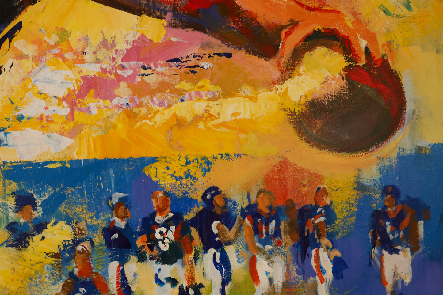Tim Tebow Denver Broncos giclee on canvas by Malcom Farley Horizontal