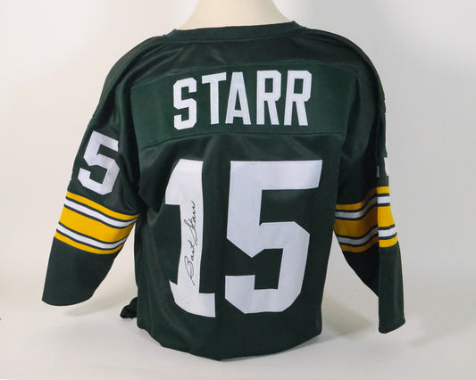 Bart Starr autographed Green Bay Packers Custom Jersey (Tri Star Hologram)