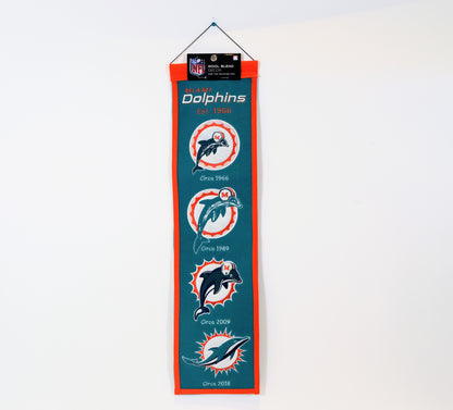 Miami Dolphins Heritage Banner