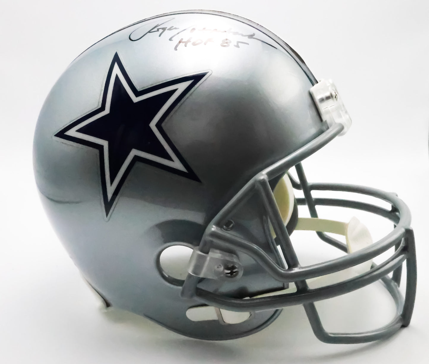 Roger Staubach autographed Cowboys Replica Helmet  Inscribed "HOF 85"