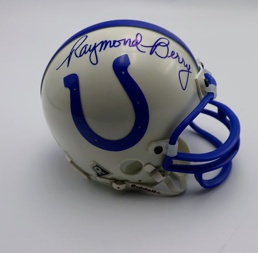 Raymond Berry Autographed Indianapolis Colts Mini Helmet