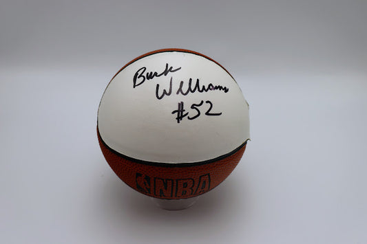 Buck Williams Autographed mini basketball