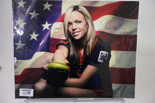 Jennie Finch Autographed USA Softball 16X20 Photo