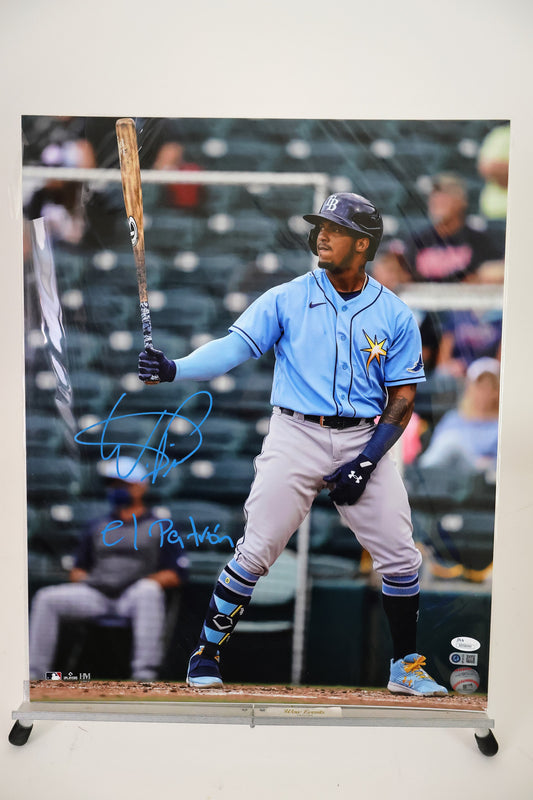Wander Franco Autographed Tampa Bay Rays 16X20 Photo