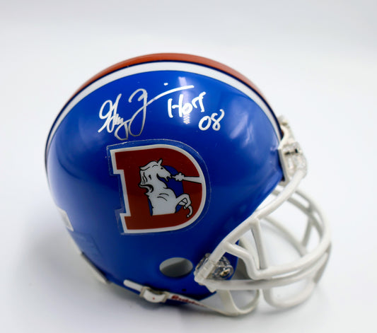 Gary Zimmerman Autographed Denver Broncos Mini Helmet Beckett
