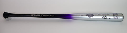 Todd Helton Autographed Purple Chrome Baseball Hall of Fame Bat #16