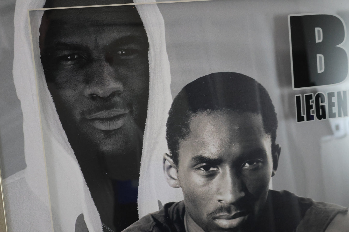 Michael Jordan & Kobe Bryant Laser Engraved Signature "Be Legendary" Frame